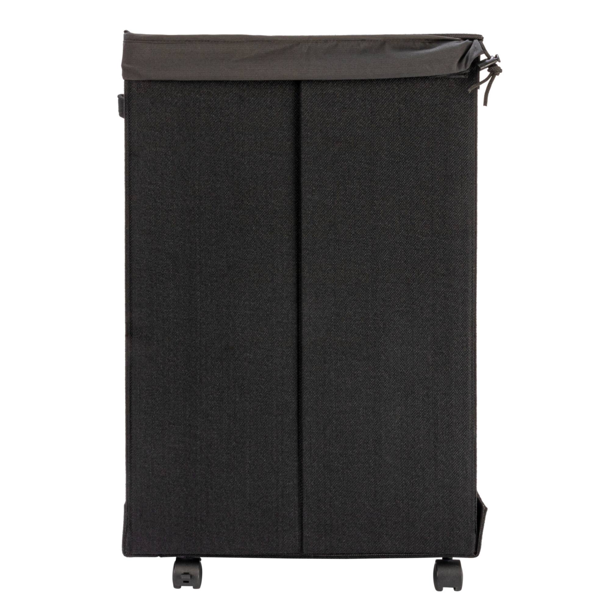 Household Essentials Narrow Collapsible Laundry Hamper with Liner & Lid